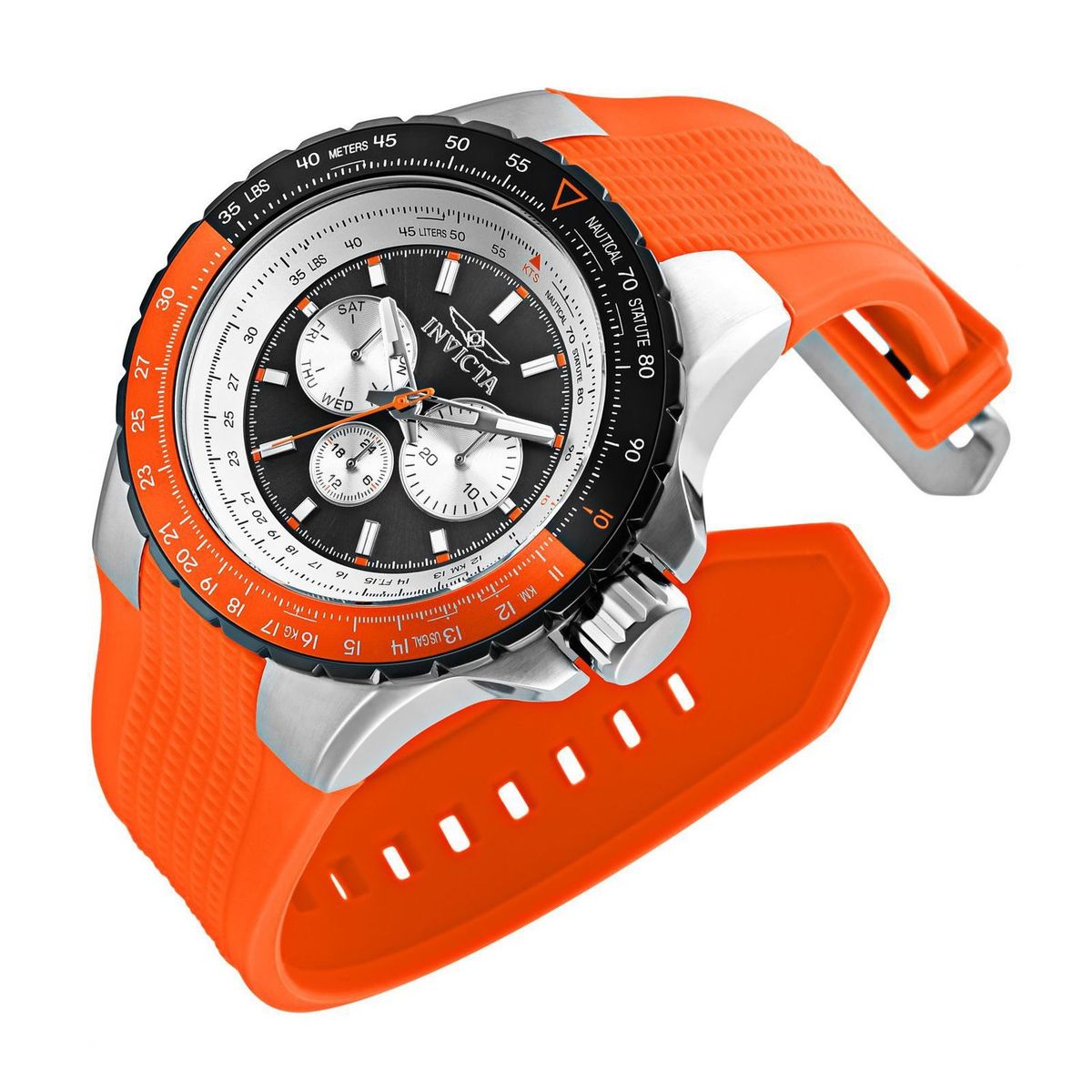 INVICTA - Reloj Invicta Aviator 33035 Hombre Plateado Quartz