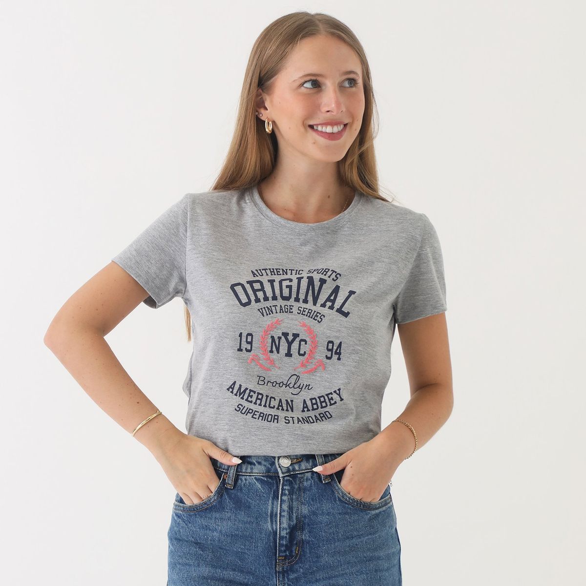 AMERICAN ABBEY - Polo Manga Corta Algodón Mujer American Abbey