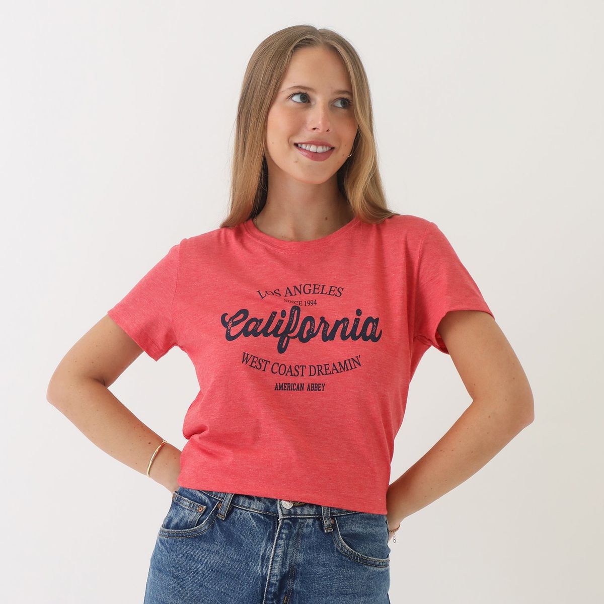 AMERICAN ABBEY - Polo Manga Corta Algodón Mujer American Abbey