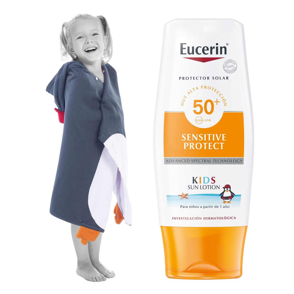 EUCERIN - Sun Kids Loción Niños FPS50 150ml + Toalla 