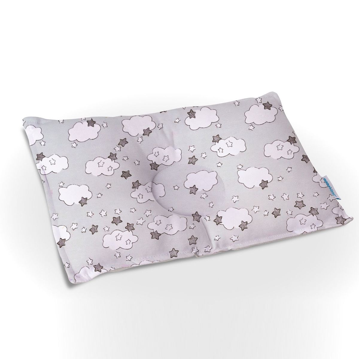 MONCHITOS - Almohada Bebe Anticabeza Plana Reversible