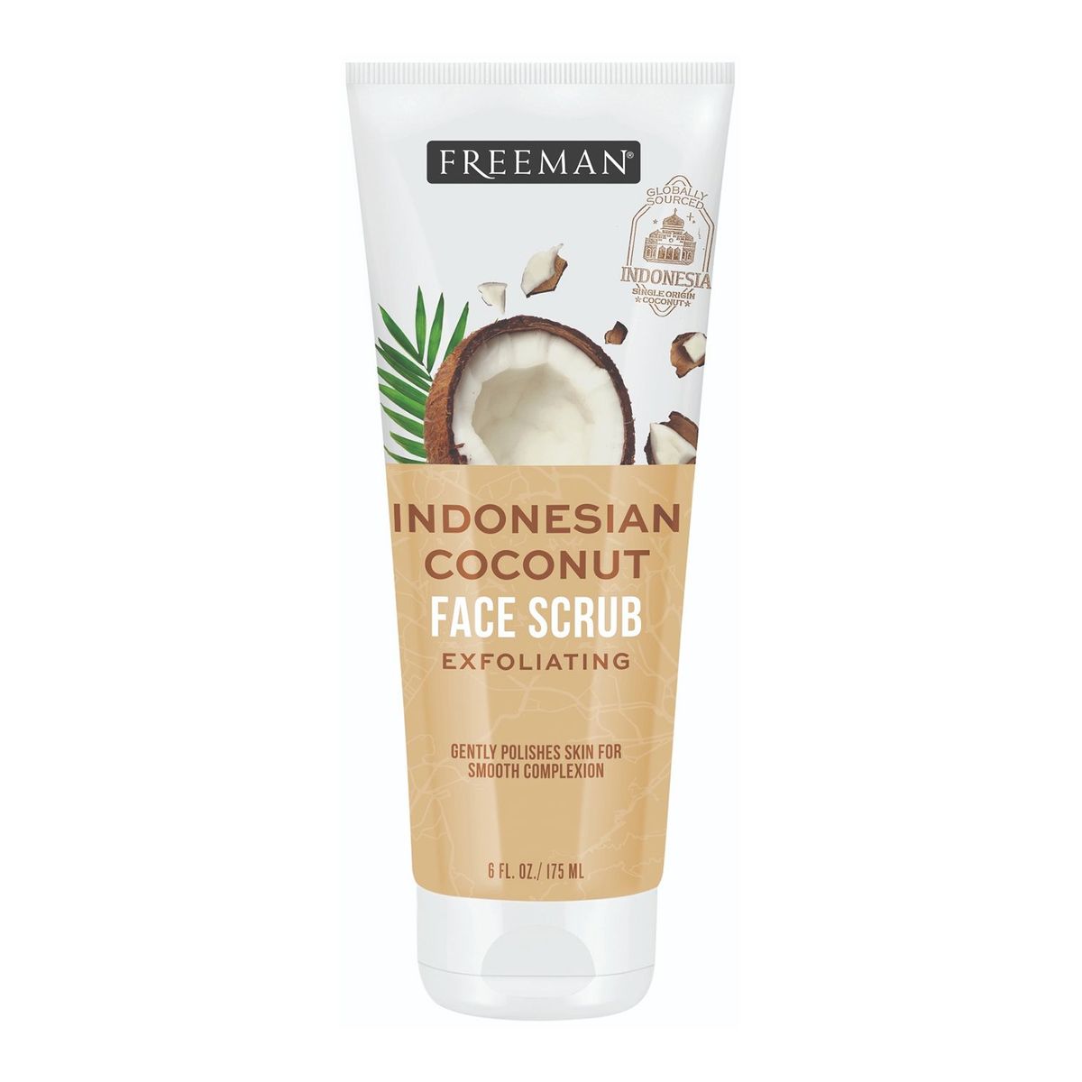 FREEMAN - Pack Exfoliante Facial de Coco Indonesio 175ml y Brocha