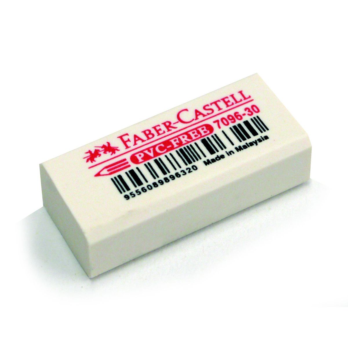 FABER-CASTELL - Borrador Blanco Para Borrar Grafito Y Crayón