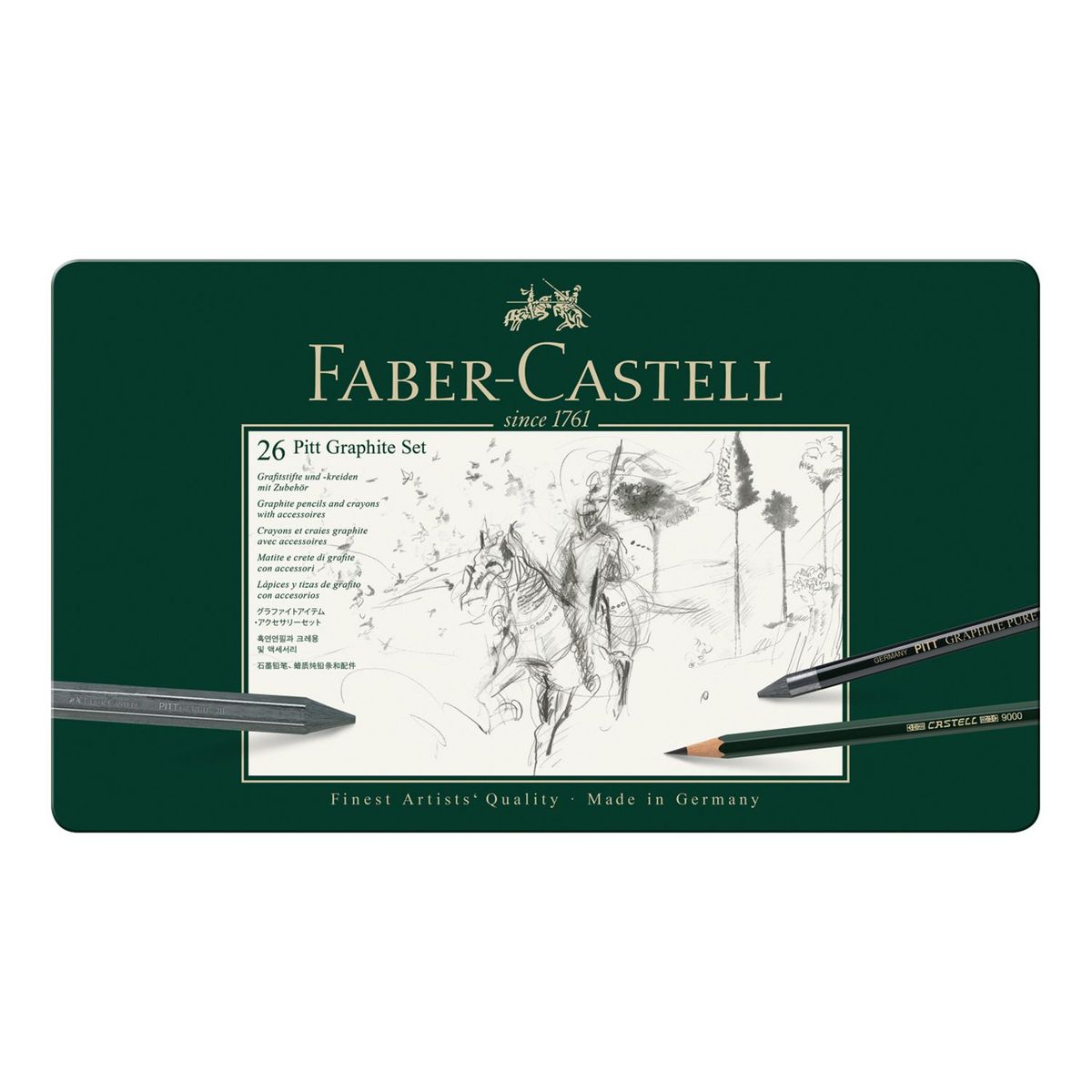 FABER-CASTELL - Est. Pitt Monochrome Grafitos X26