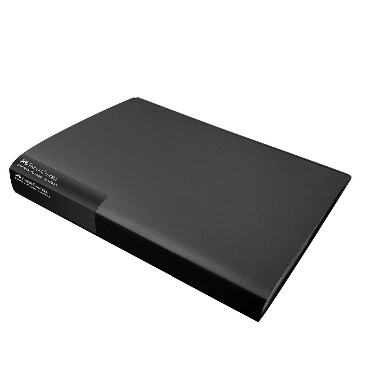 FABER-CASTELL - Carpeta A4 Con 80 Fundas Negro