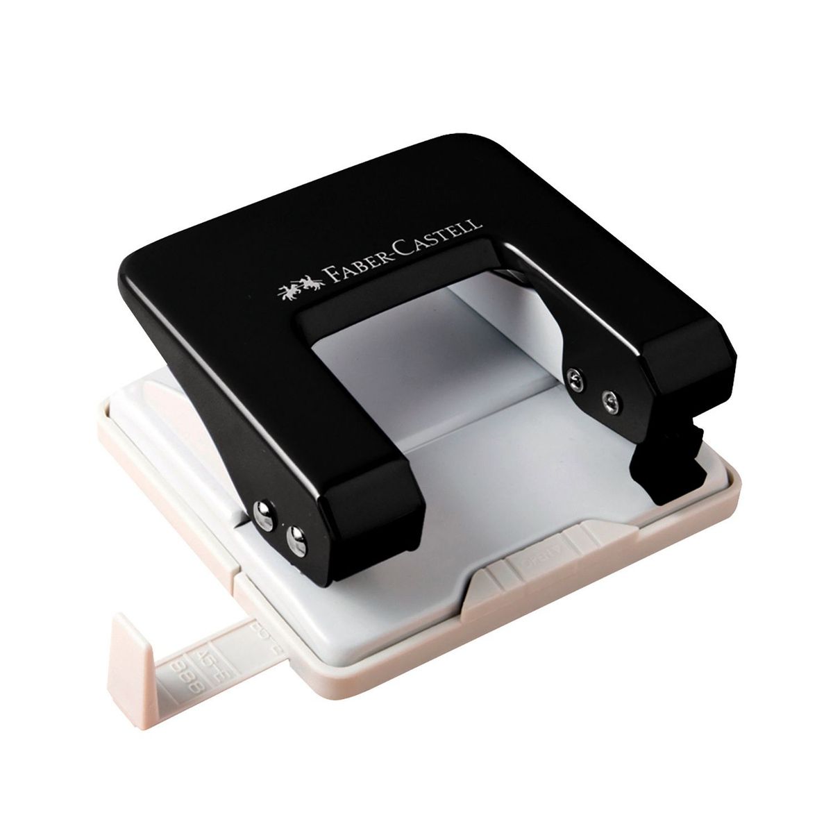 FABER-CASTELL - Perforador Metálico U-20 Para 20 Hojas Negro