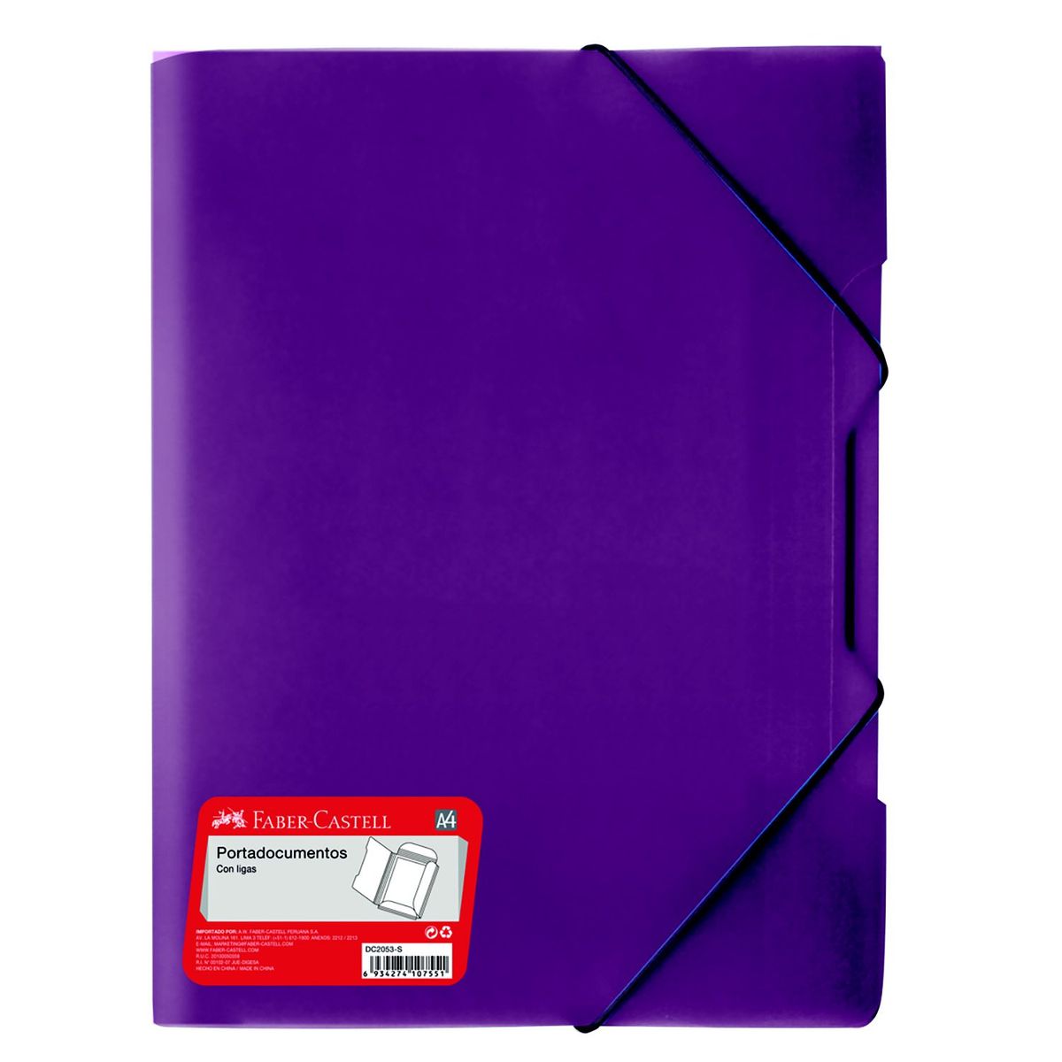 FABER-CASTELL - Porta Documentos A4 Ligas Violeta