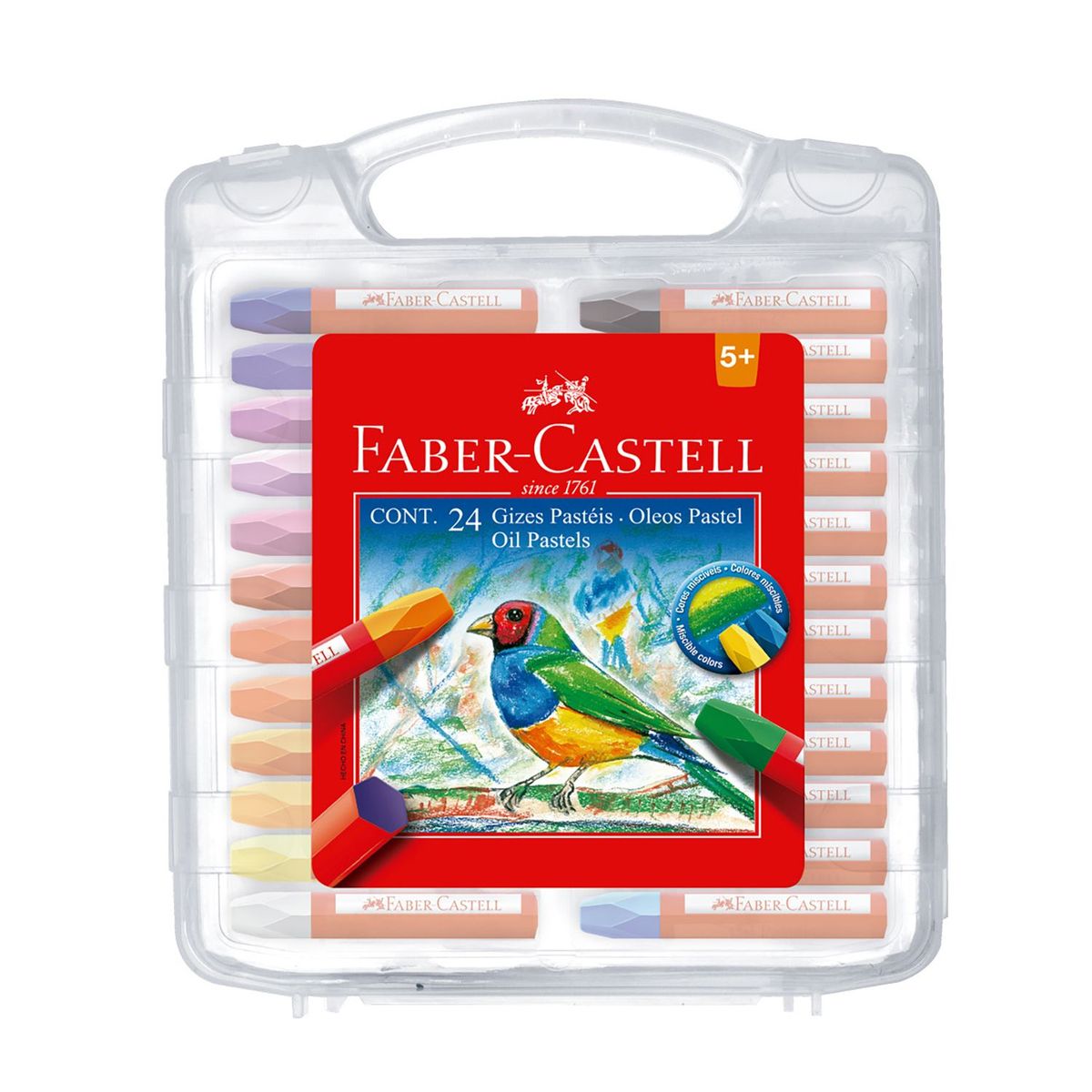 FABER-CASTELL - Oleo Pastel Estuche Rig. Set X24