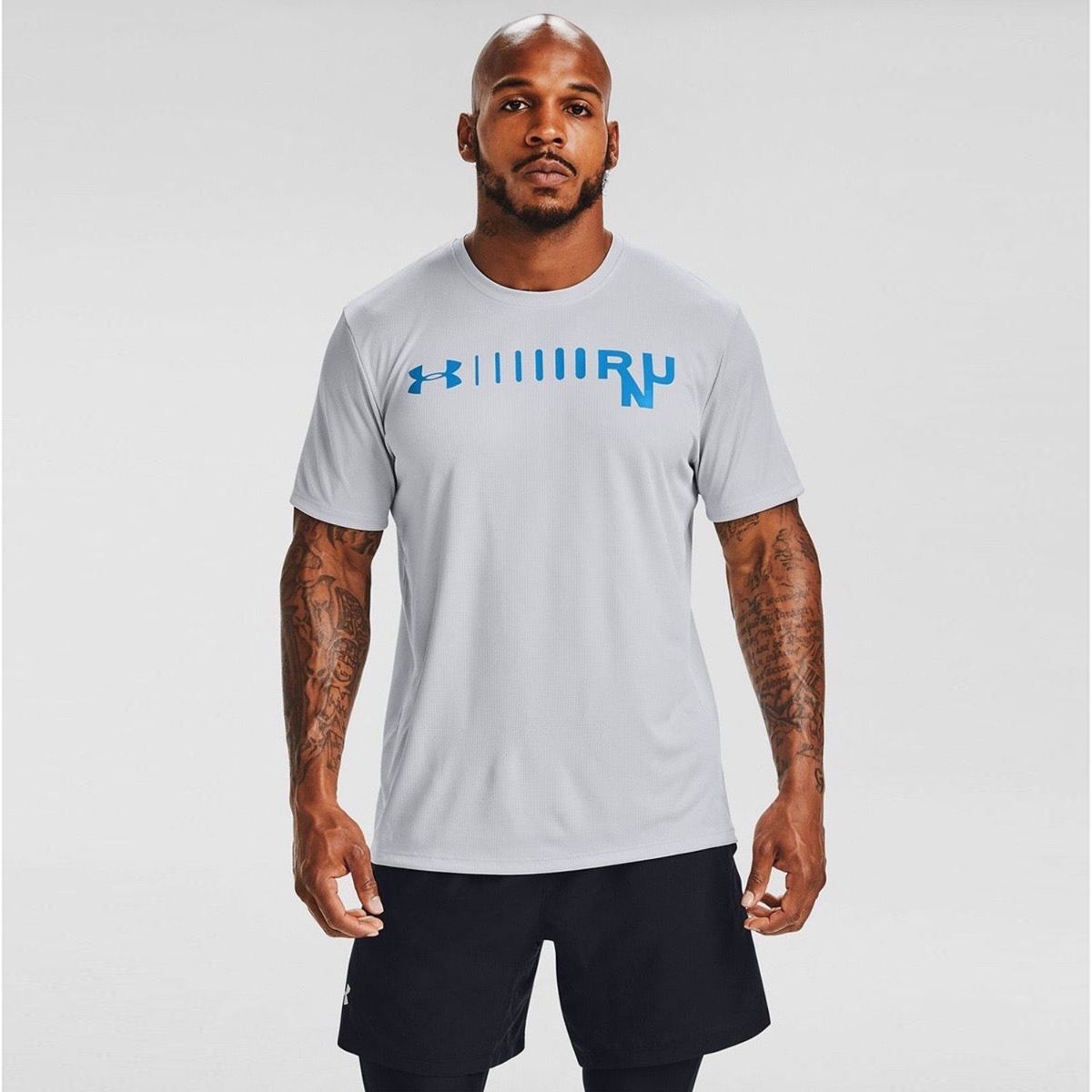 UNDER ARMOUR - Polo Speed Stride Graphic SS Hombre Running Antiolor