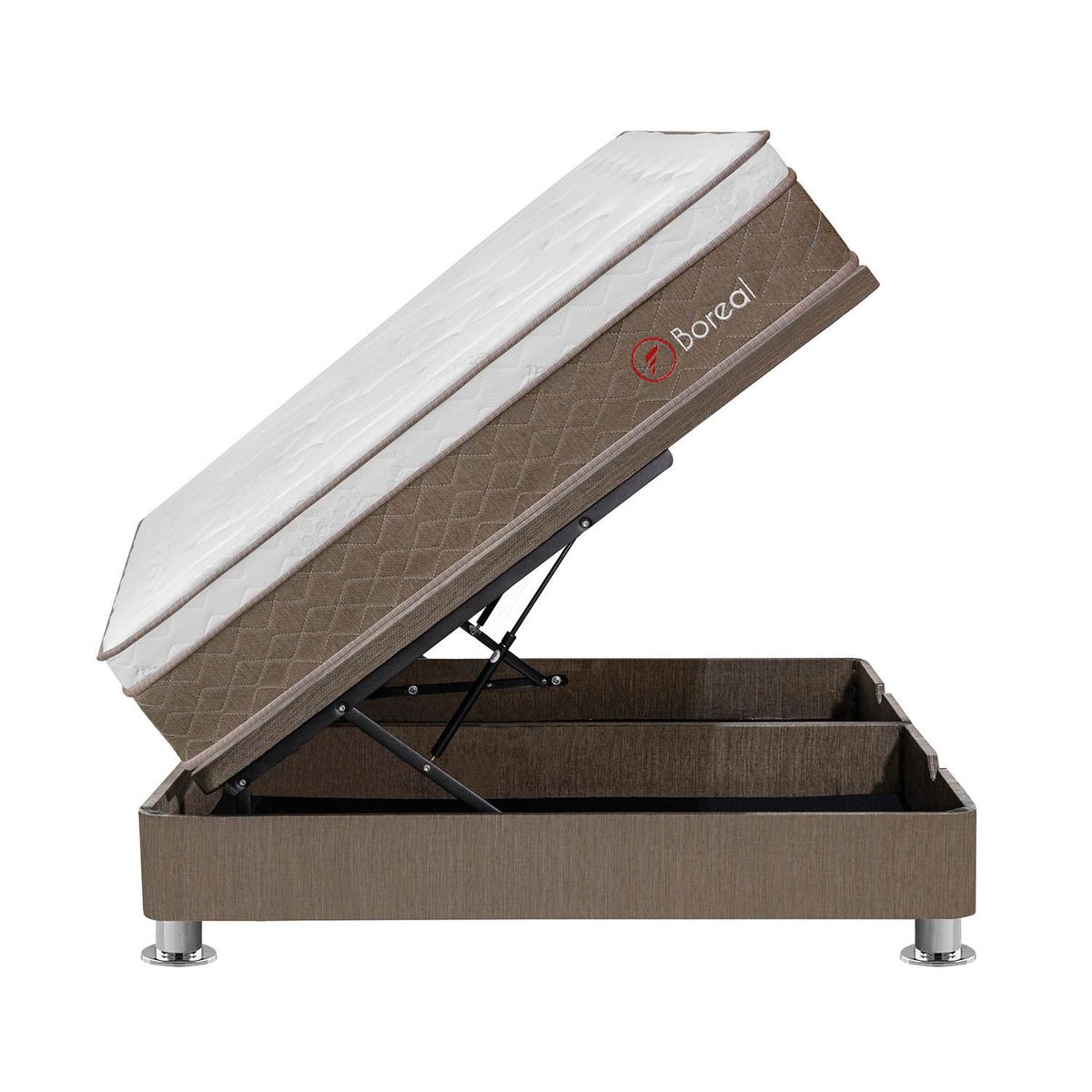 FORLI - Cama Boxet Boreal Pocket Ss 2 Plz + 2 Almohadas Viscoelásticas + Protector