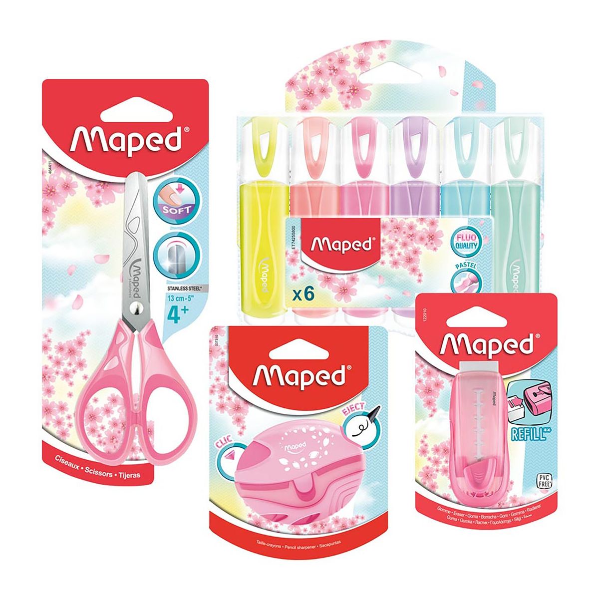 MAPED - Pack Pastel Mania Rosado