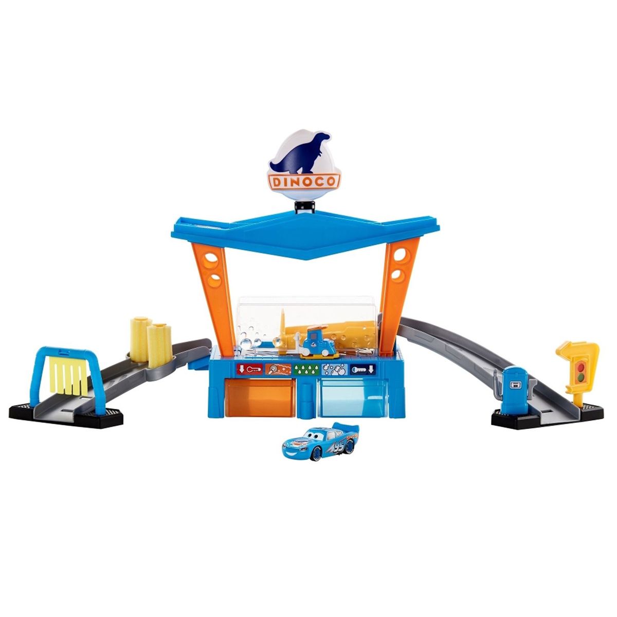 CARS - Set de Juego Disney Pixar Cars Color Change Autolavado Dinoco