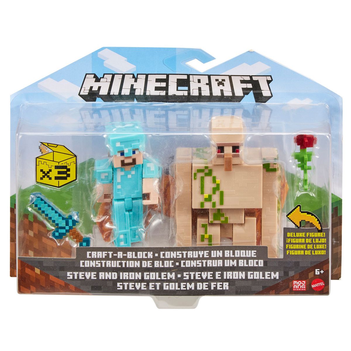 MINECRAFT - Set X2 Figuras De Acción Minecraft
