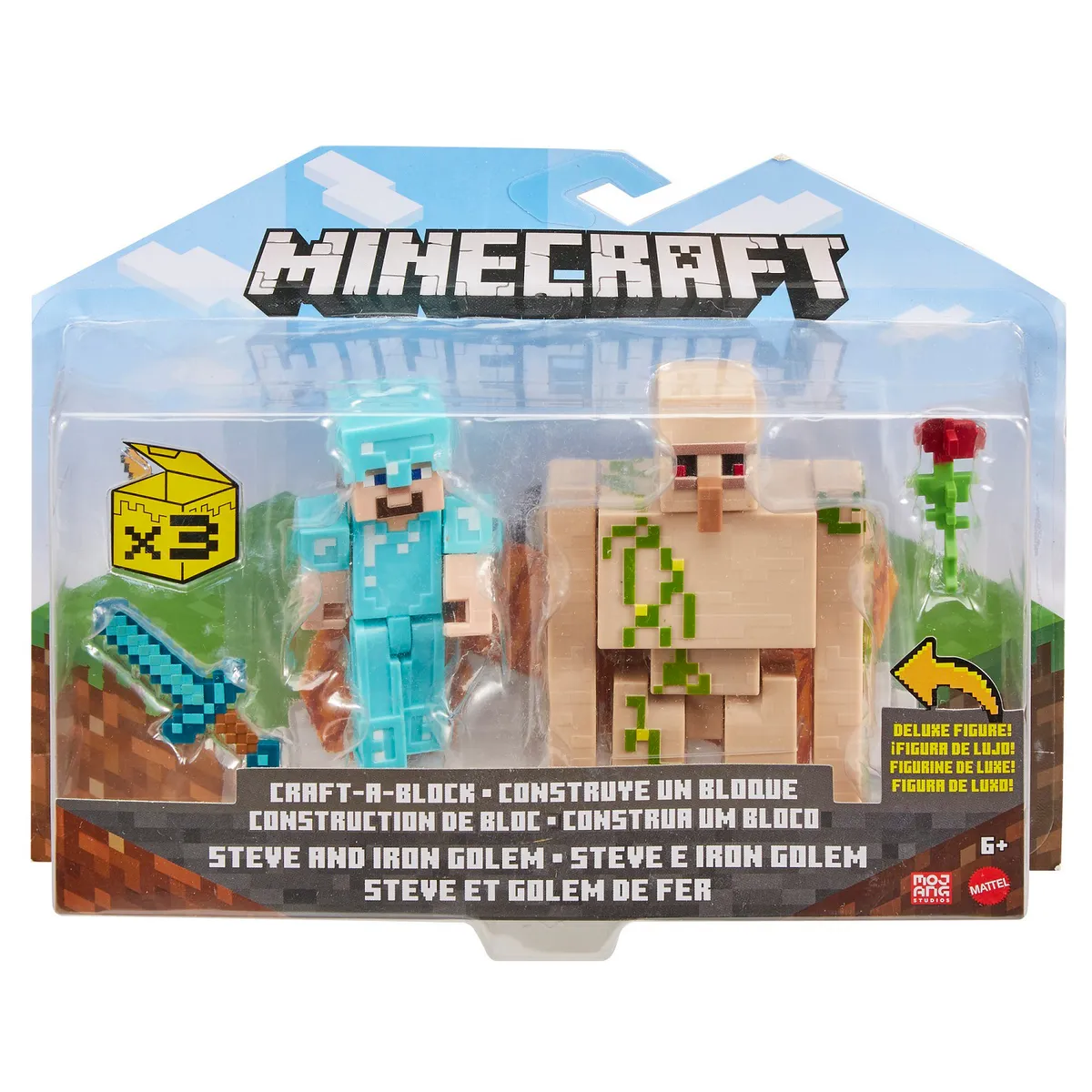 MINECRAFT - Set X2 Figuras De Acción Minecraft