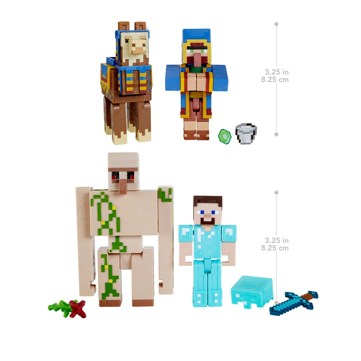 MINECRAFT - Set X2 Figuras De Acción Minecraft