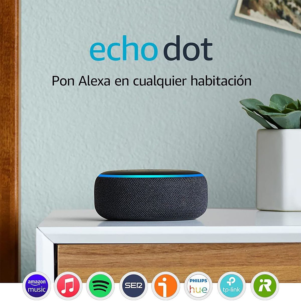 AMAZON - Amazon Echo Dot 3 Parlante Inteligente con Alexa