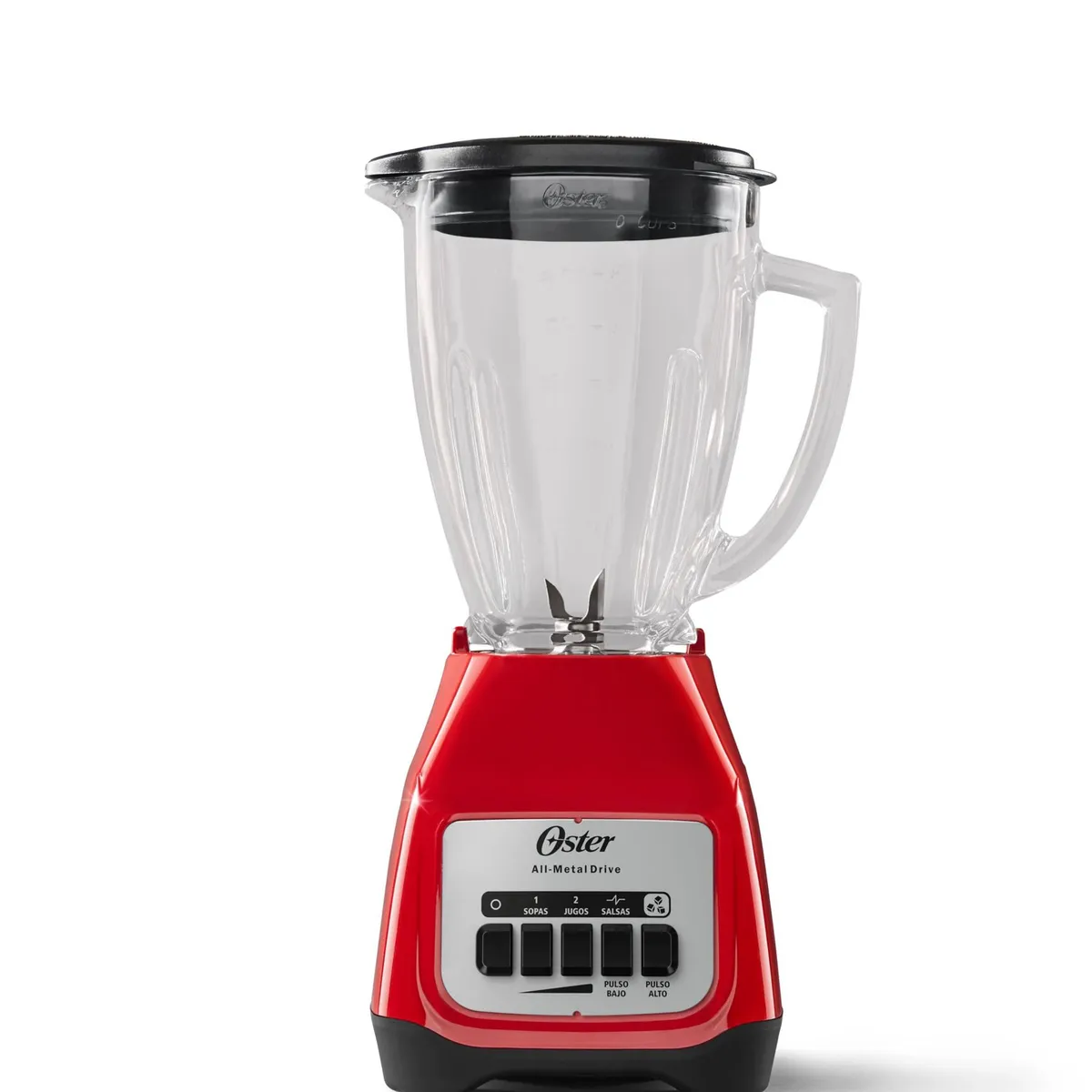 OSTER - Licuadora Oster® Kaliman con vaso de vidrio 2 Velocidades mas Pulso BLSTKAG Roja