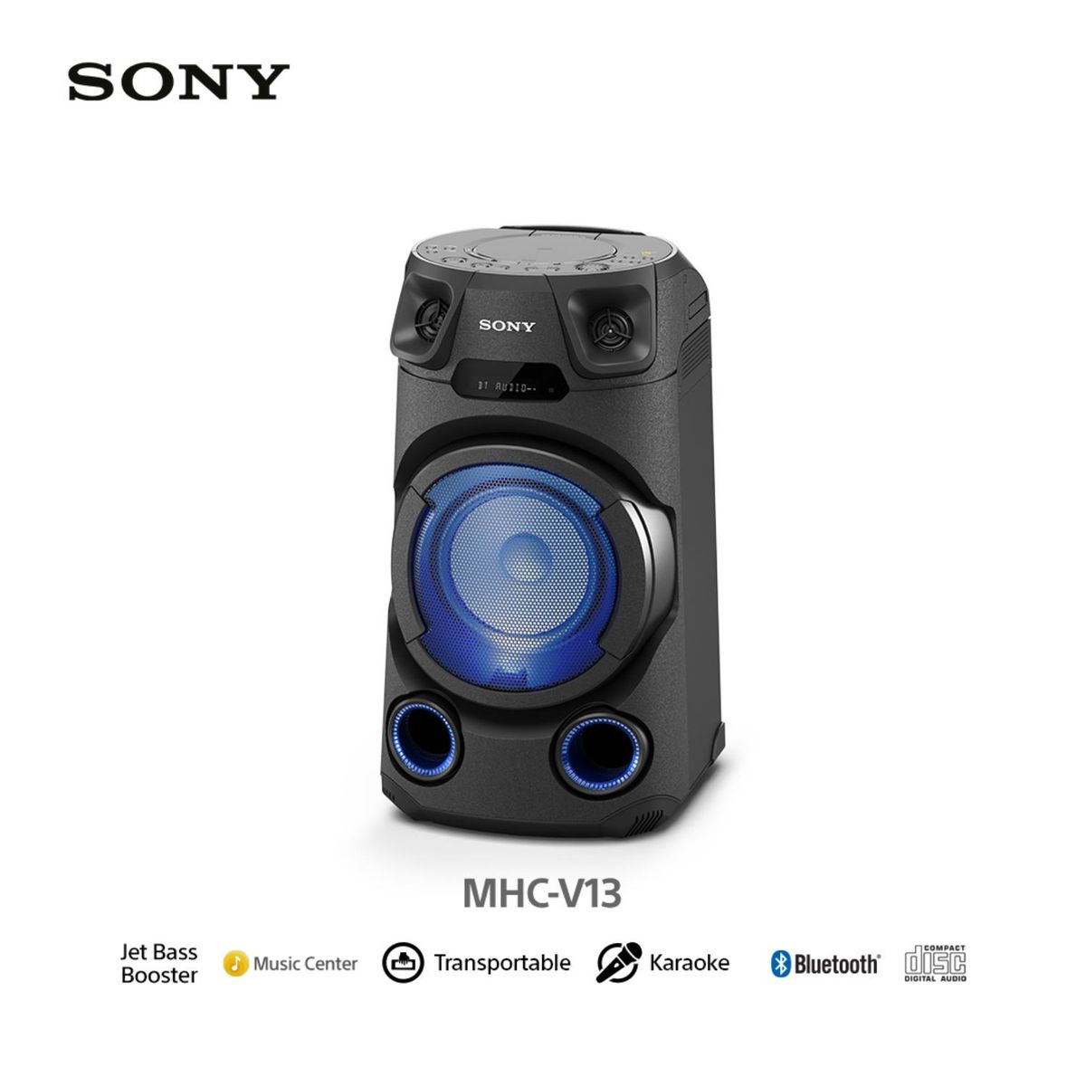 SONY - Sony Equipo de Sonido MHC-V13 con Bluetooth y Karaoke
