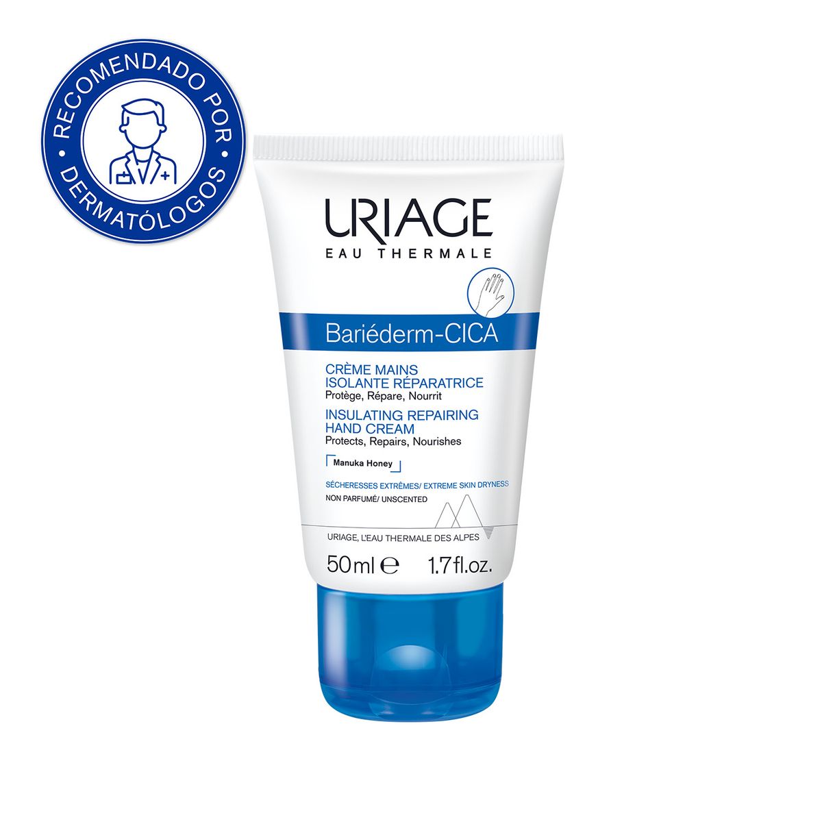 URIAGE - Uriage Bariéderm-Cica Crema de Manos 50ml - Alivia, suaviza y nutre las manos muy secas
