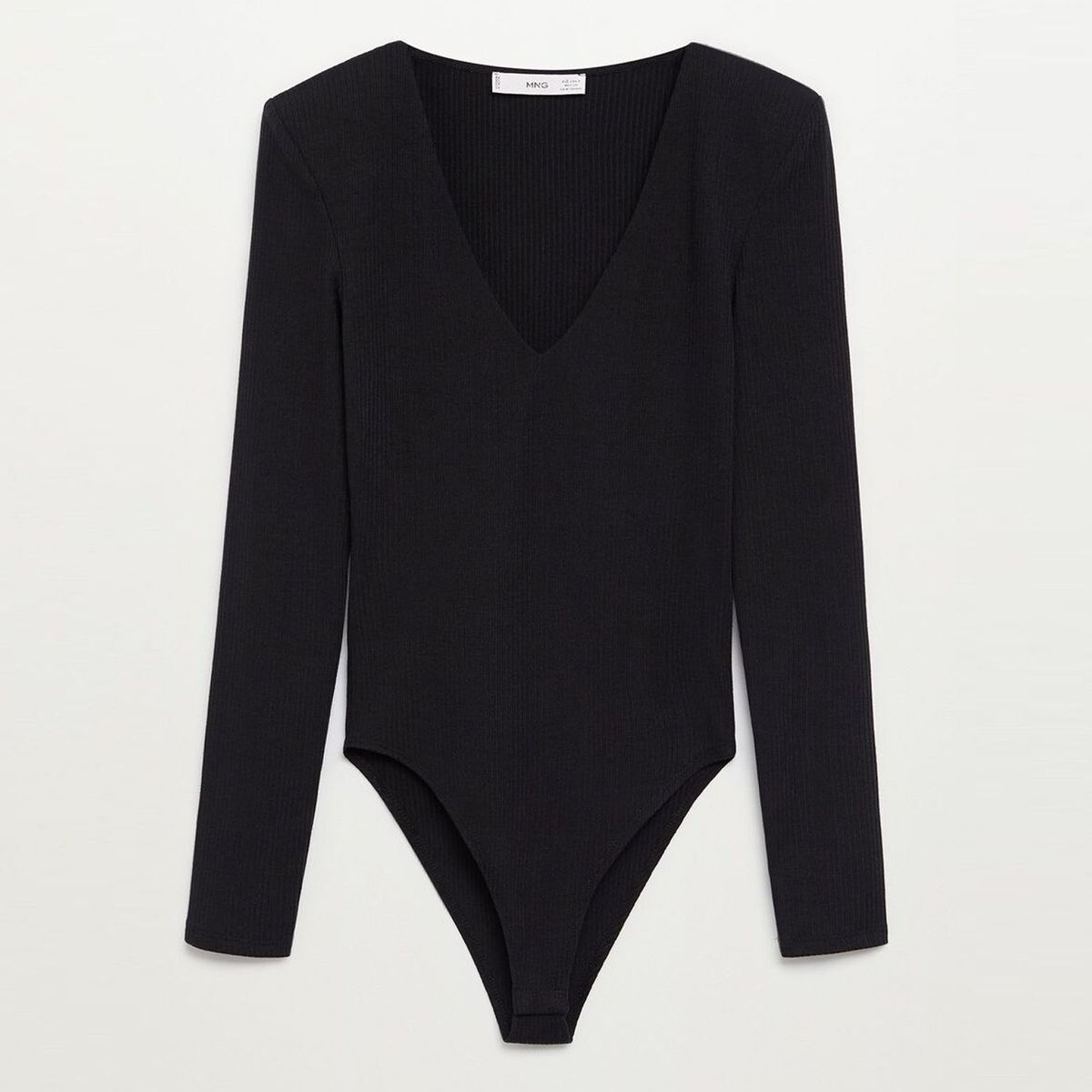 MANGO - Body Canalé Manga Larga Mujer