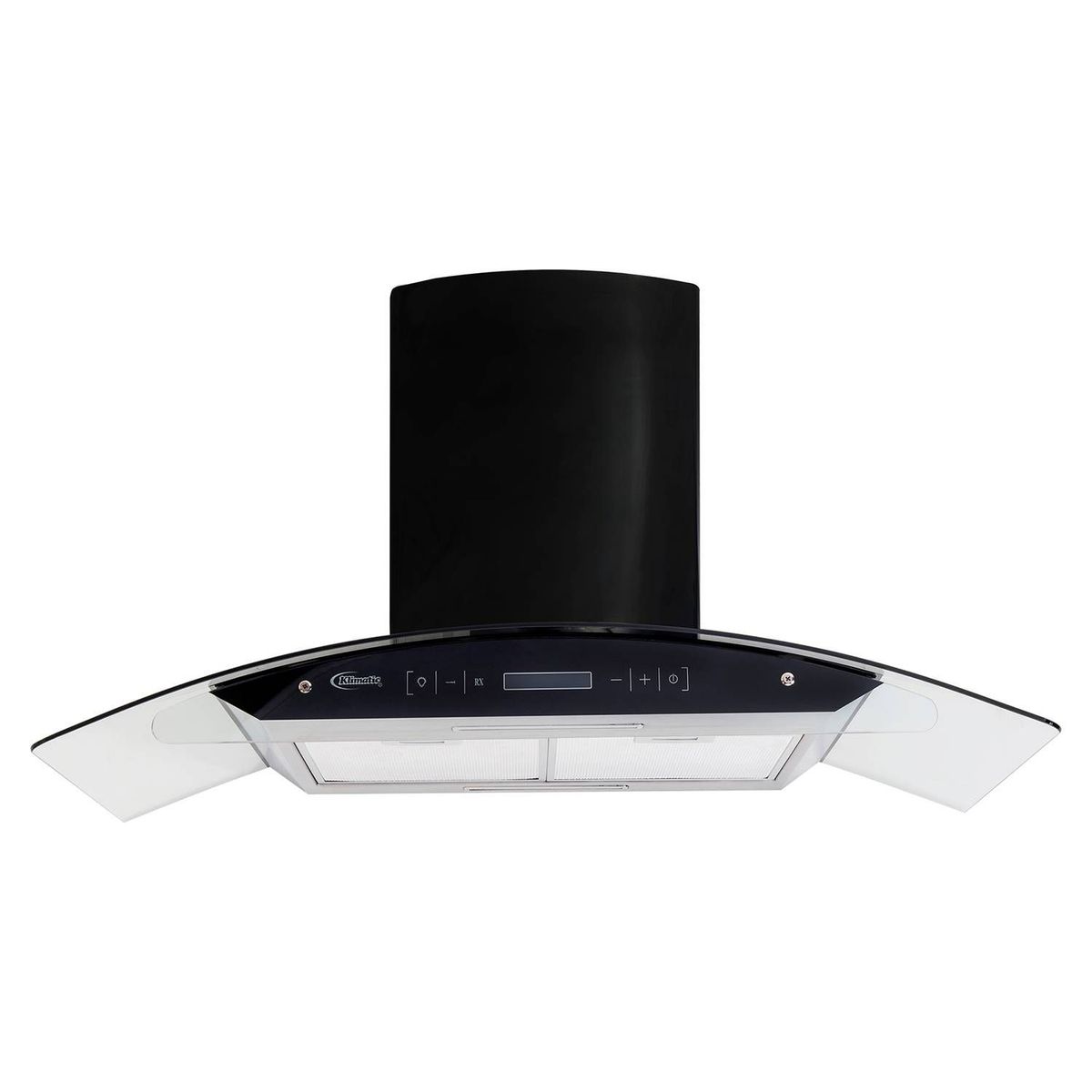 KLIMATIC - Encimera 4 hornillas vidrio templado NINA 60 + Campana decorativa 90 cm VENEZIA BLACK + Horno empotrable a gas 60 L LUBECK BC