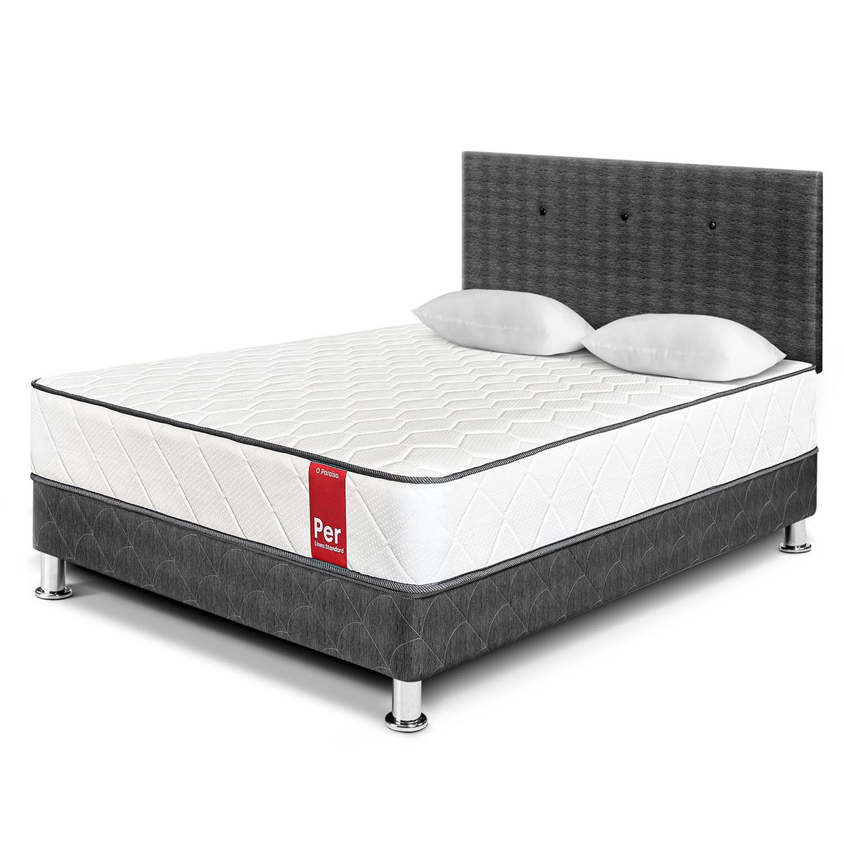 PARAISO - Dormitorio Per 2 Plz + 2 Almohadas + Protector