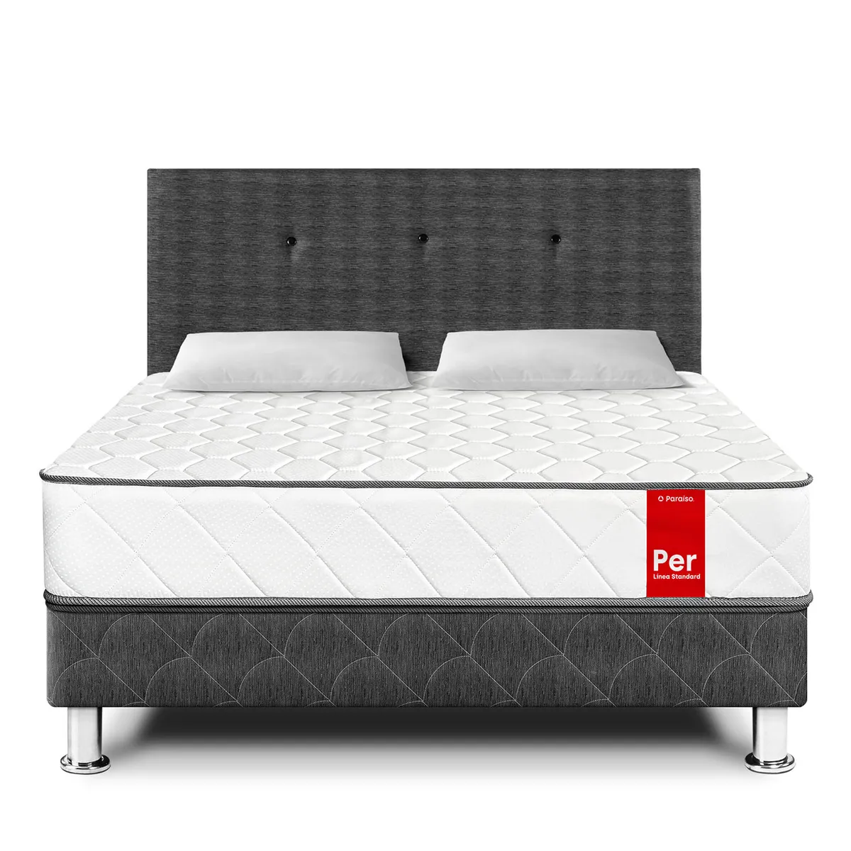 PARAISO - Dormitorio Per 2 Plz + 2 Almohadas + Protector