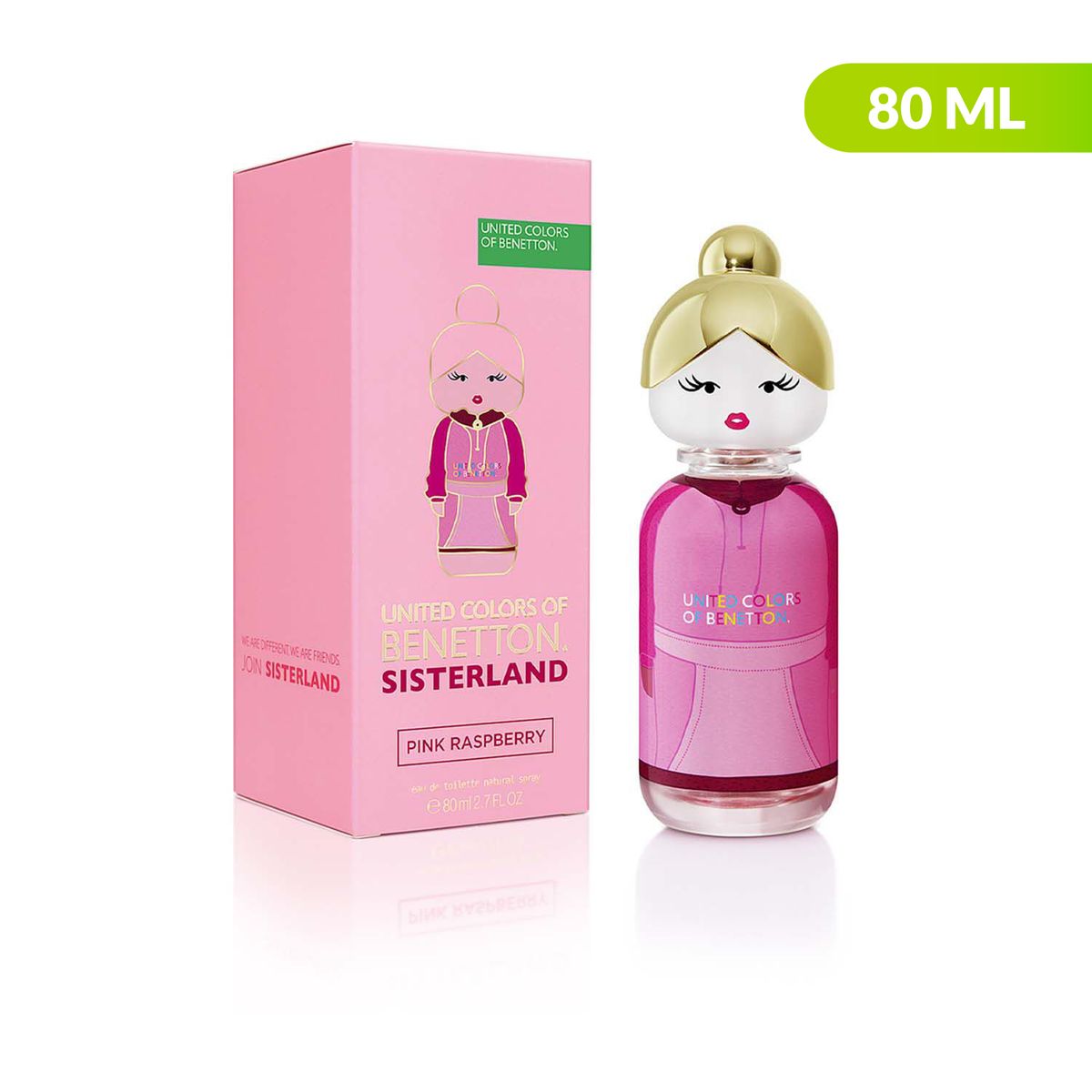 BENETTON - Benetton United Sisterland Pink Raspberry EDT 80 ml Benetton Mujer