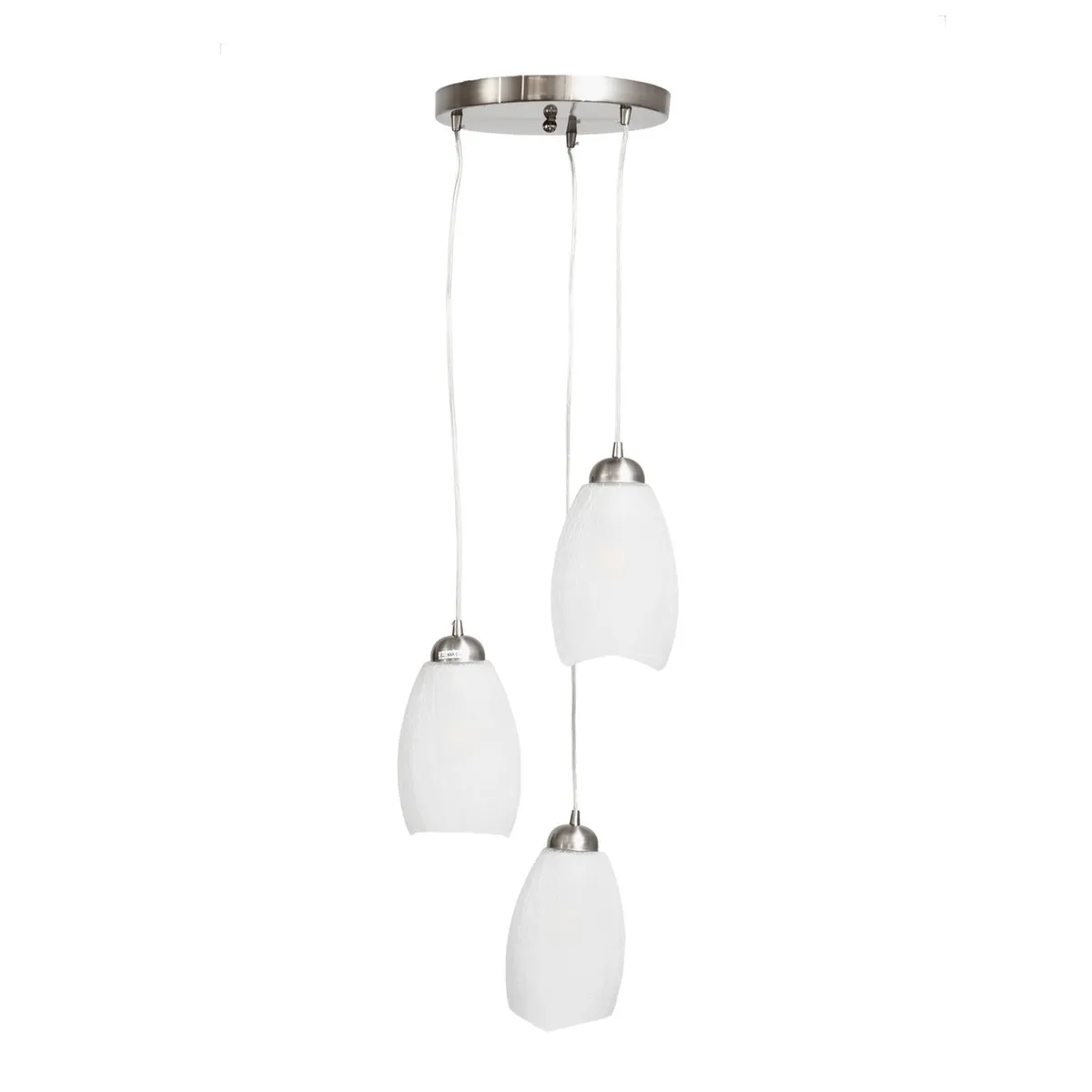 LA ROCHELLI - Lámpara de Techo Clarisse 3 Luces Satinado