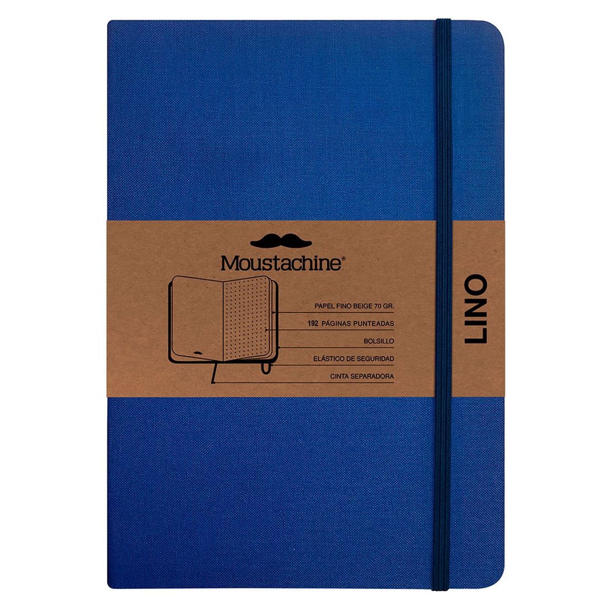 MOUSTACHINE - Libreta Classic Pocket Punteado Azulino
