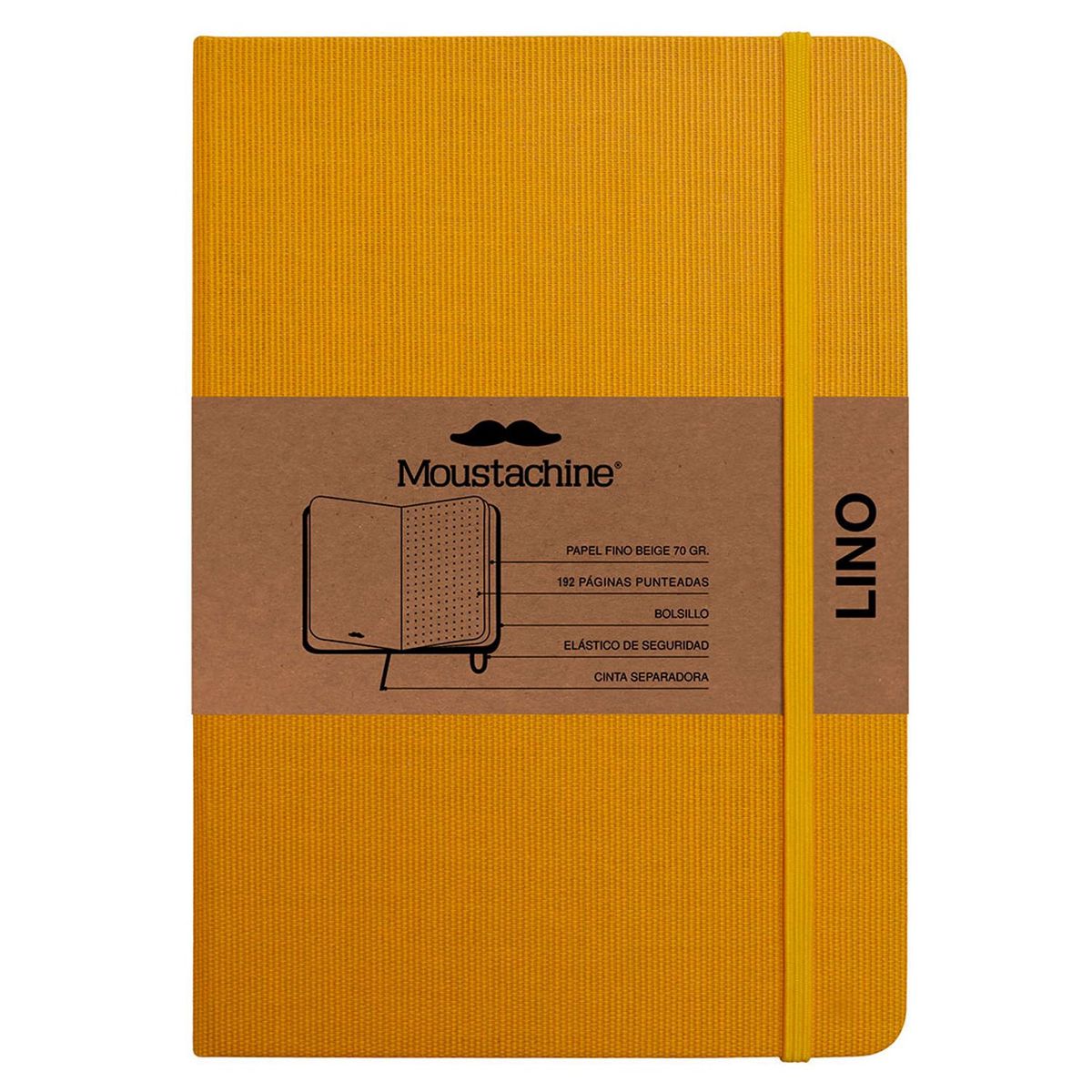 MOUSTACHINE - Libreta Classic Pocket Punteado Amarillo