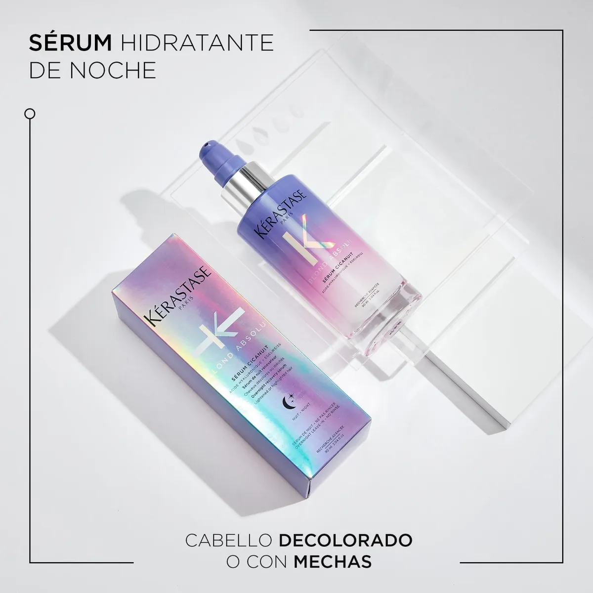 KERASTASE - Sérum Capilar Intenso De Noche Para Cabellos Rubios Blond Night Serum 90Ml
