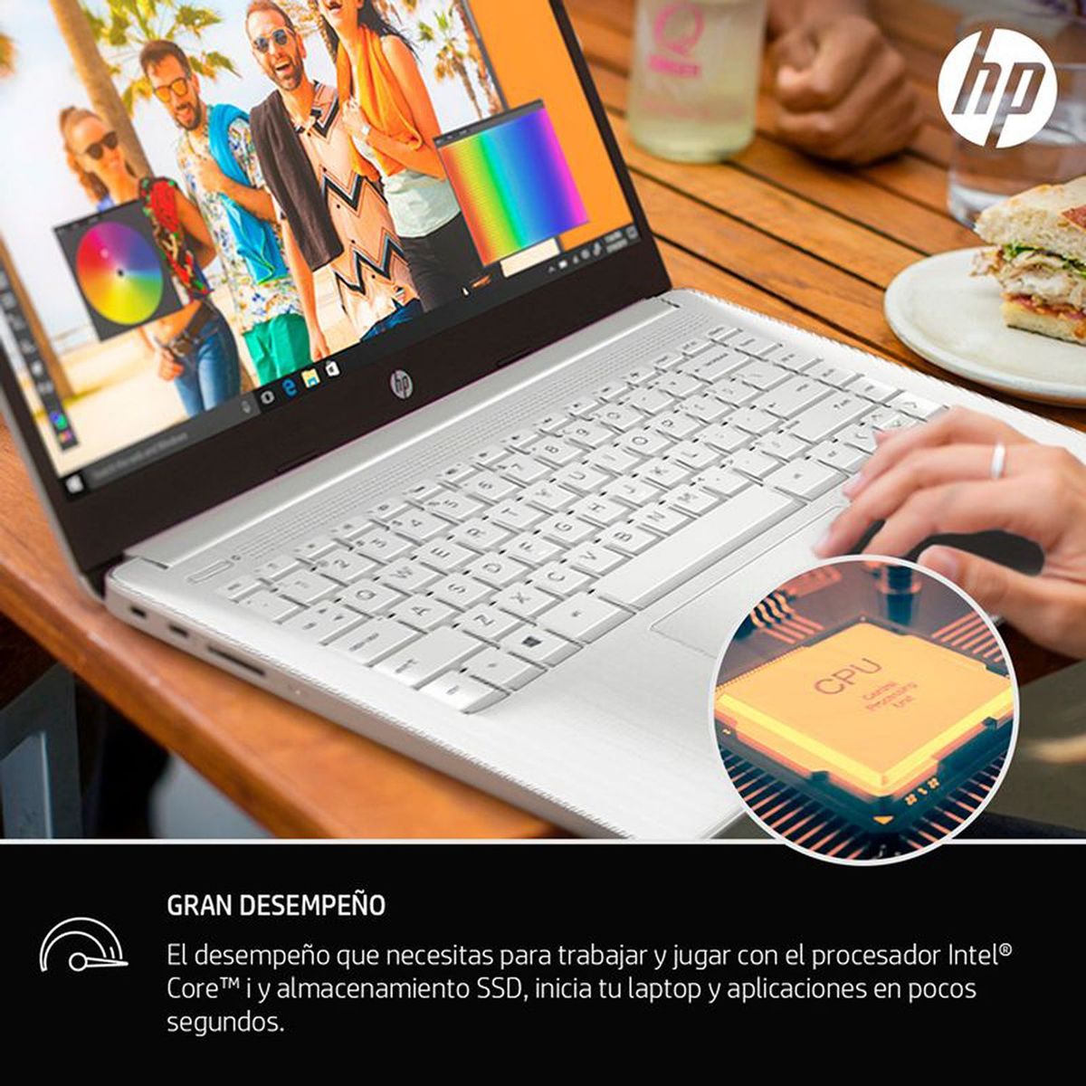 HP - Laptop HP 14-cf2074la Intel Core i5 10210U 8GB 256GB SSD 14"