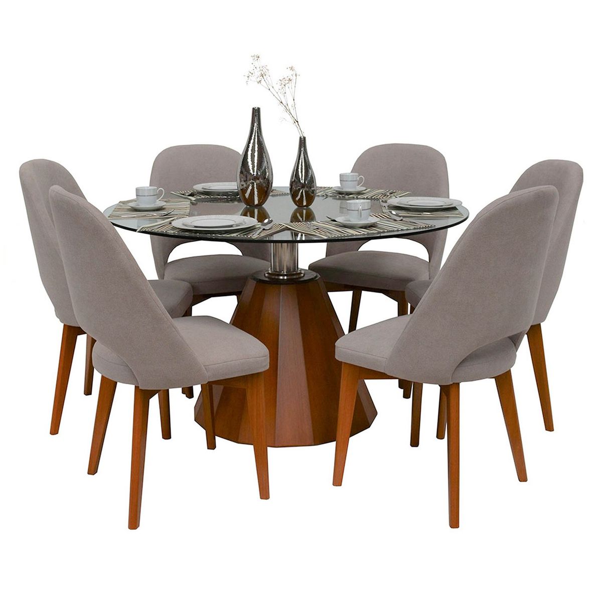 BASEMENT HOME - Juego de Comedor Ania 6 Sillas