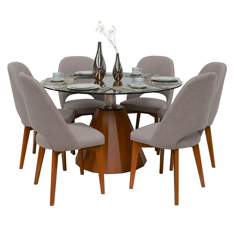 BASEMENT HOME - Juego de Comedor Ania 6 Sillas