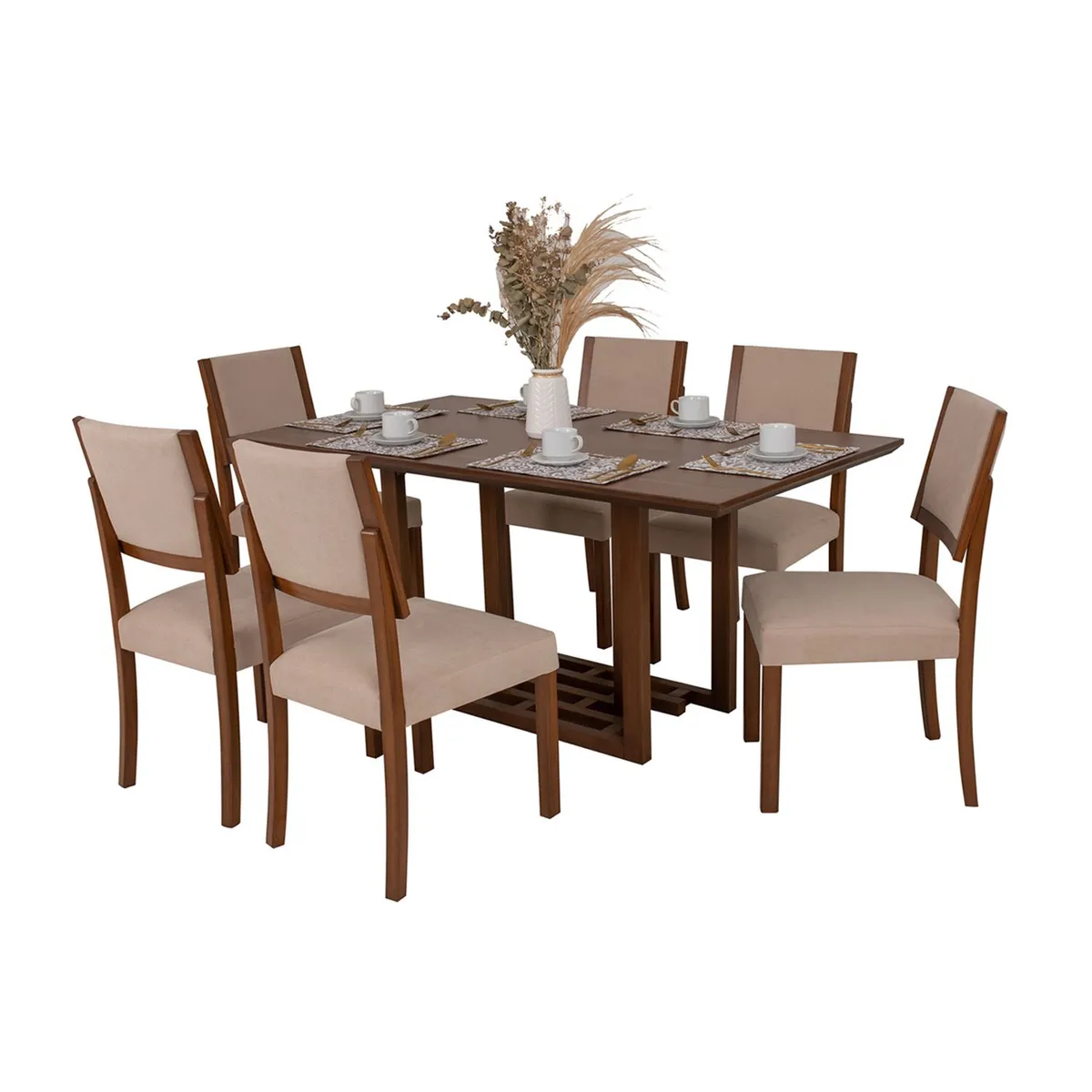 BASEMENT HOME - Juego de Comedor Valentina 6 Sillas