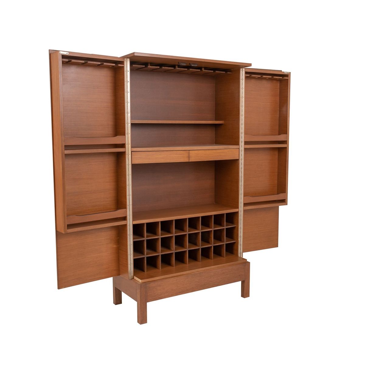 MICA - Bar Mérida 2 Puertas 2 Cajones (Porta copas y porta botellas)