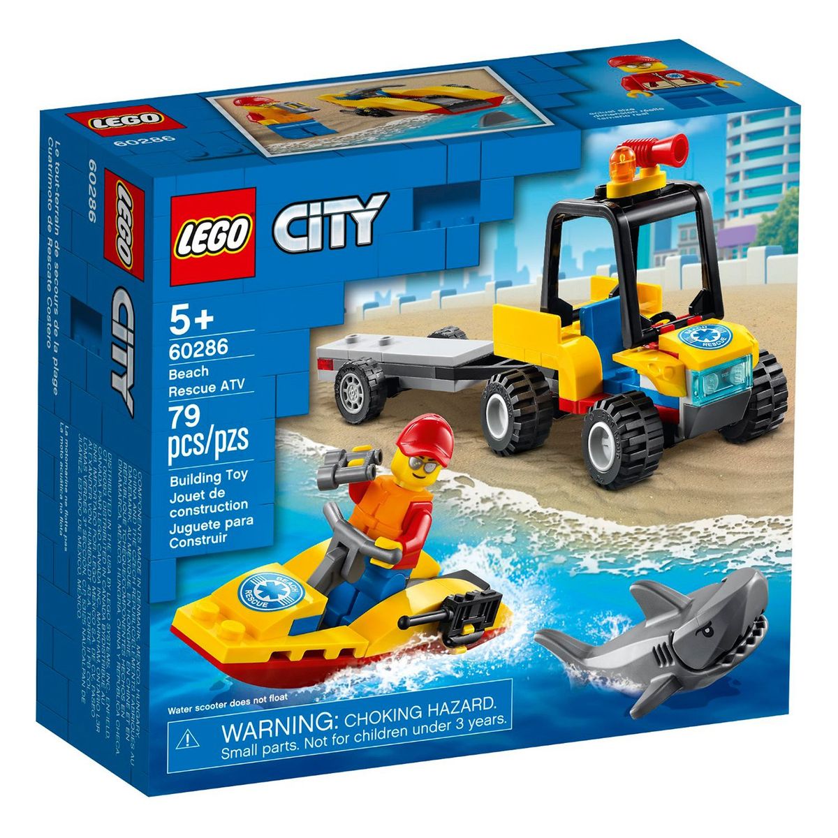 LEGO - Lego 60286 Cuatrimoto de Rescate Costero