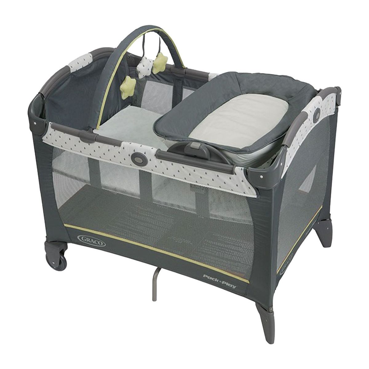 GRACO - Corralito Pack & Play para Bebé Reversible Seat and Changer Sprinkle Graco