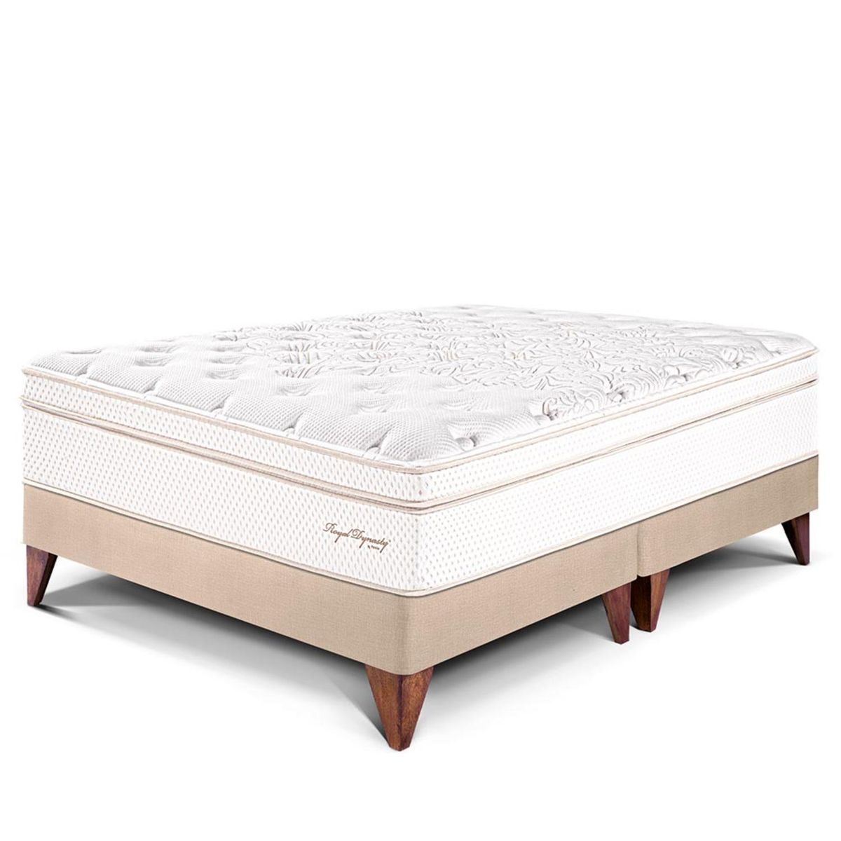 PARAISO - Cama Europea Royal Dynasty Queen + 2 Almohadas Viscoelásticas