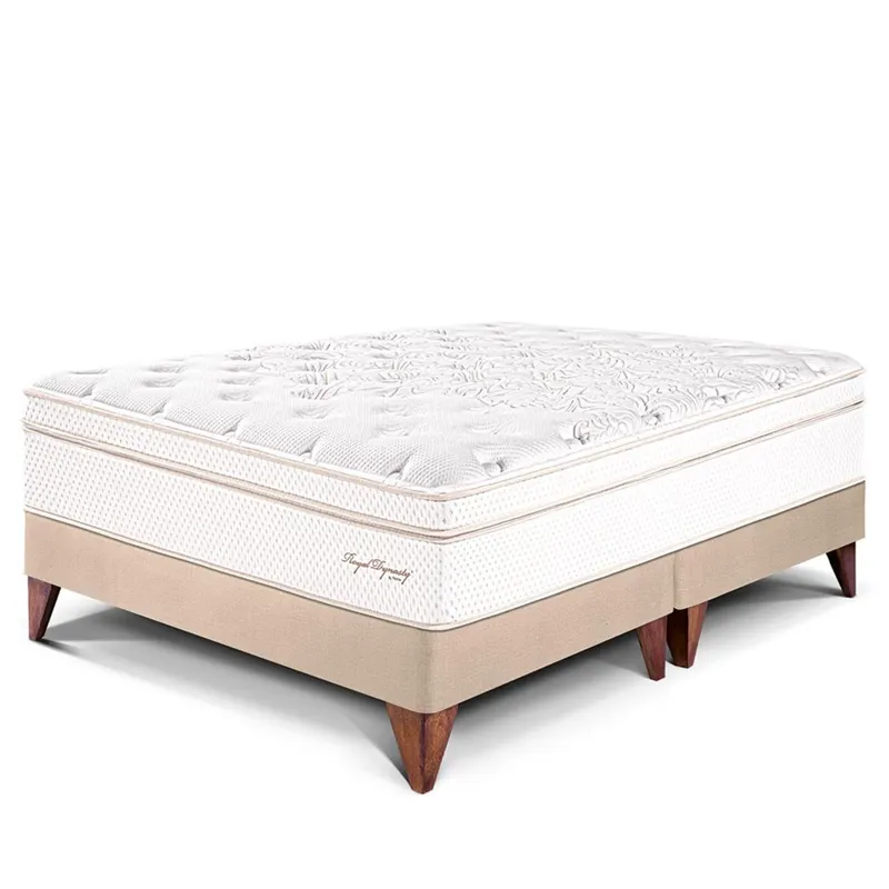 PARAISO - Cama Europea Royal Dynasty Queen + 2 Almohadas Viscoelásticas + Protector