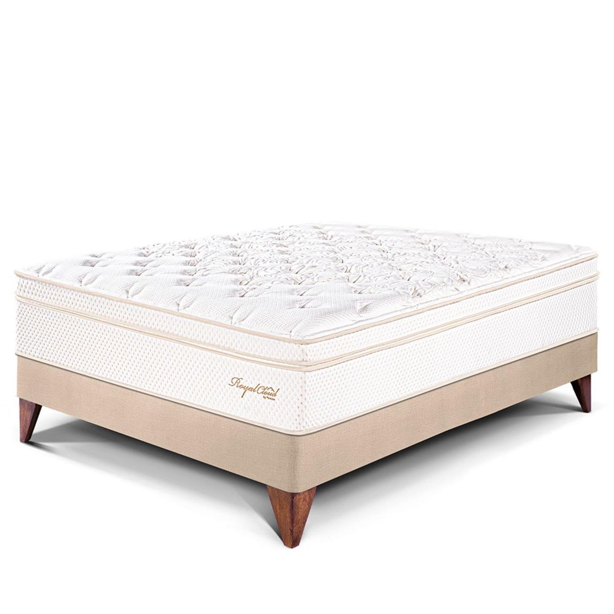 PARAISO - Cama Europea Royal Cloud 1.5 Plz + 1 Almohada Viscoelástica