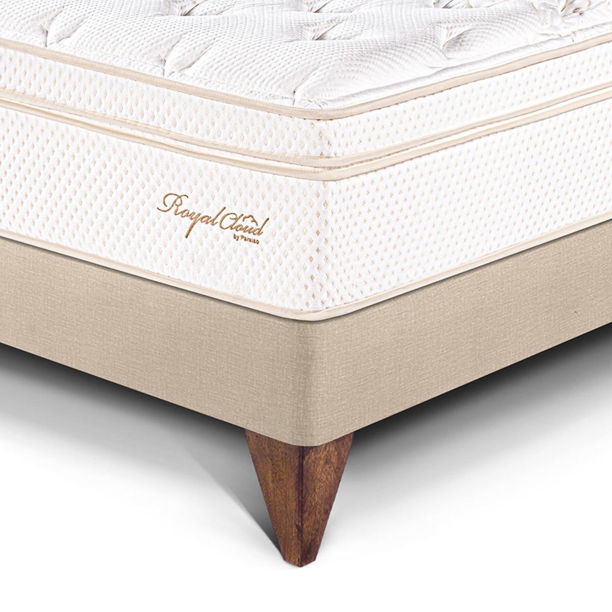 PARAISO - Cama Europea Royal Cloud 1.5 Plz + 1 Almohada Viscoelástica