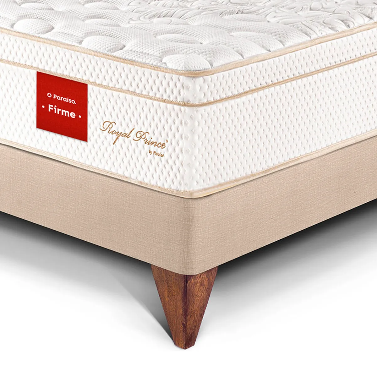 PARAISO - Dormitorio Europeo Royal Prince Firme 2 Plz + 2 Almohadas Viscoelásticas + Protector