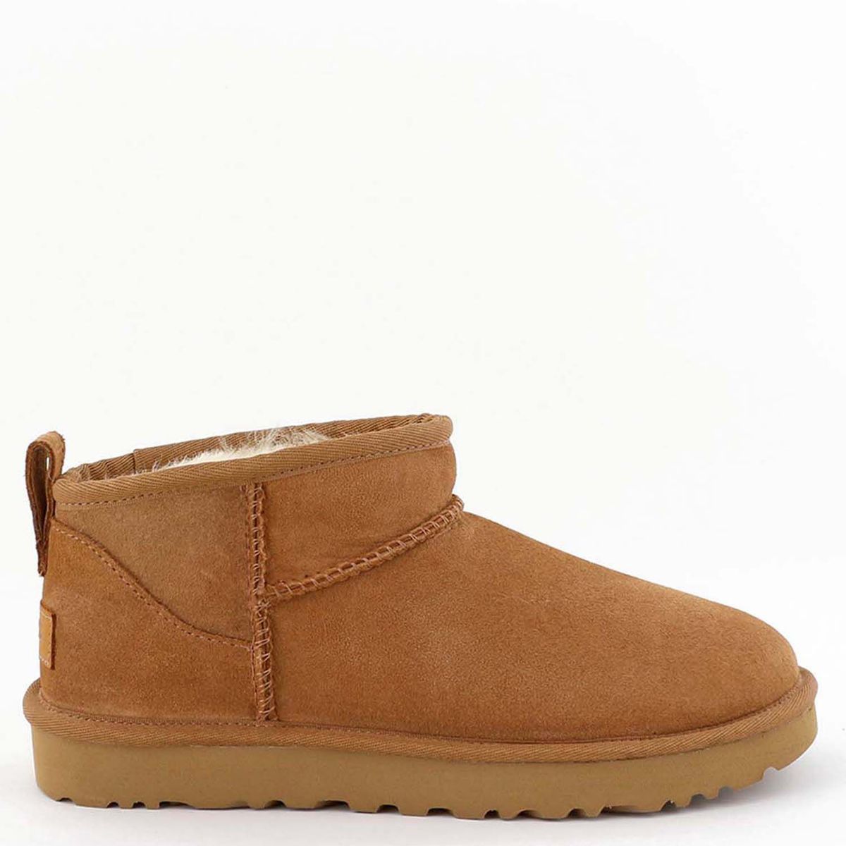 UGG - Botas Casual Mujer Cuero UGG Classic Ultra Mini Chestnut