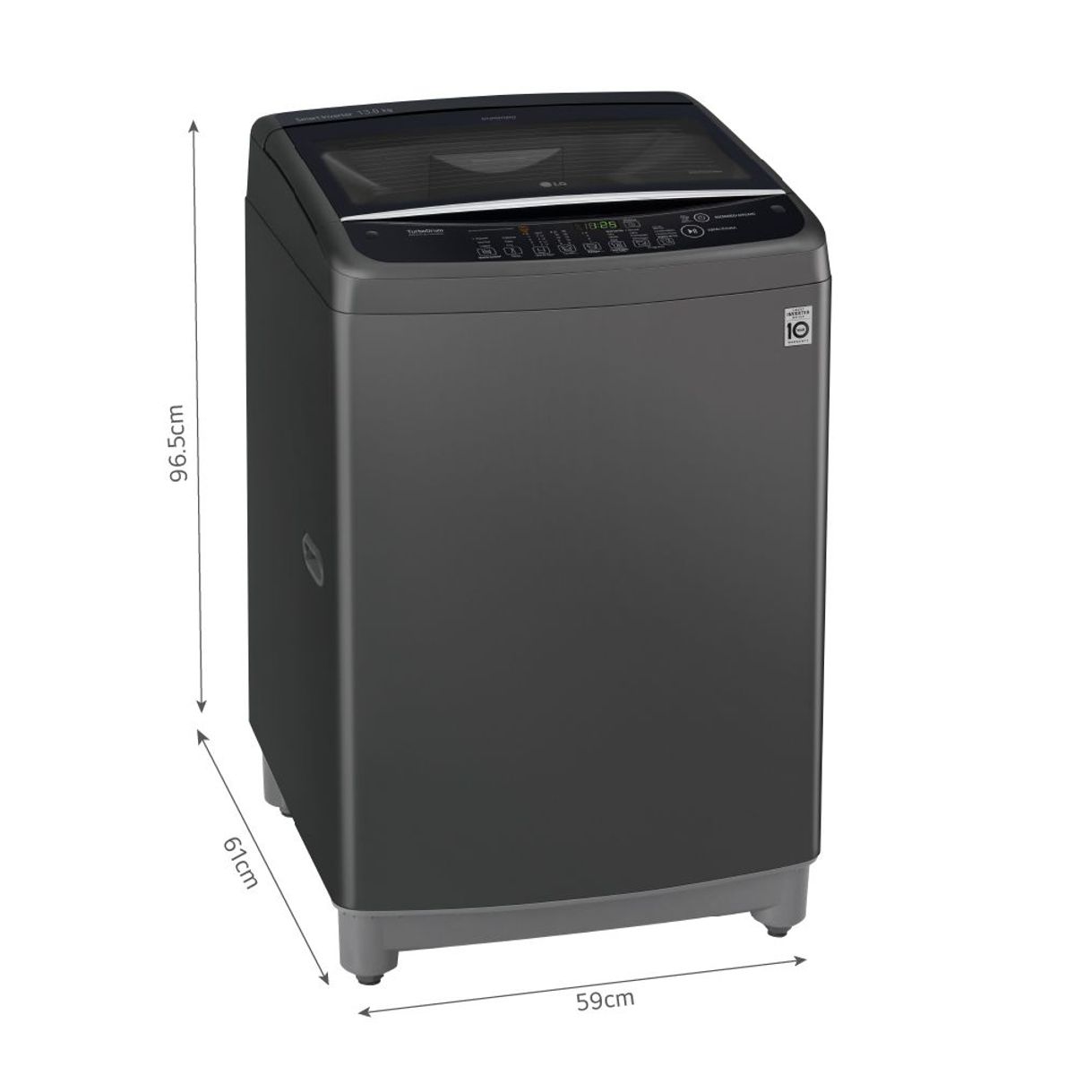 LG - Lavadora WT13BSB 13Kg Smart Motion Carga Superior Negro Claro LG