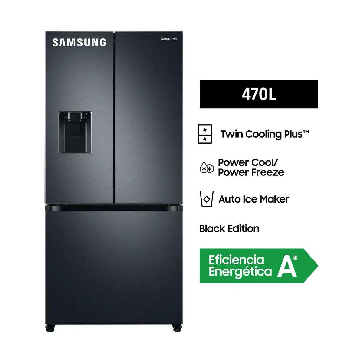 SAMSUNG - Refrigeradora FDR 470L RF49A5202B1/PE