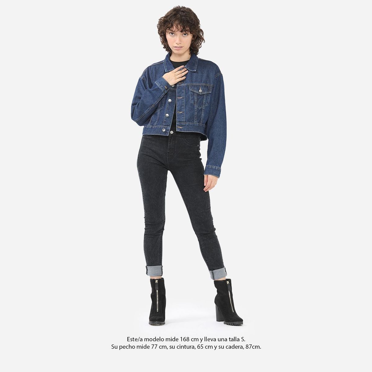KAYRA POBLET - Casaca Jean Oversize Mujer Kayra Poblet