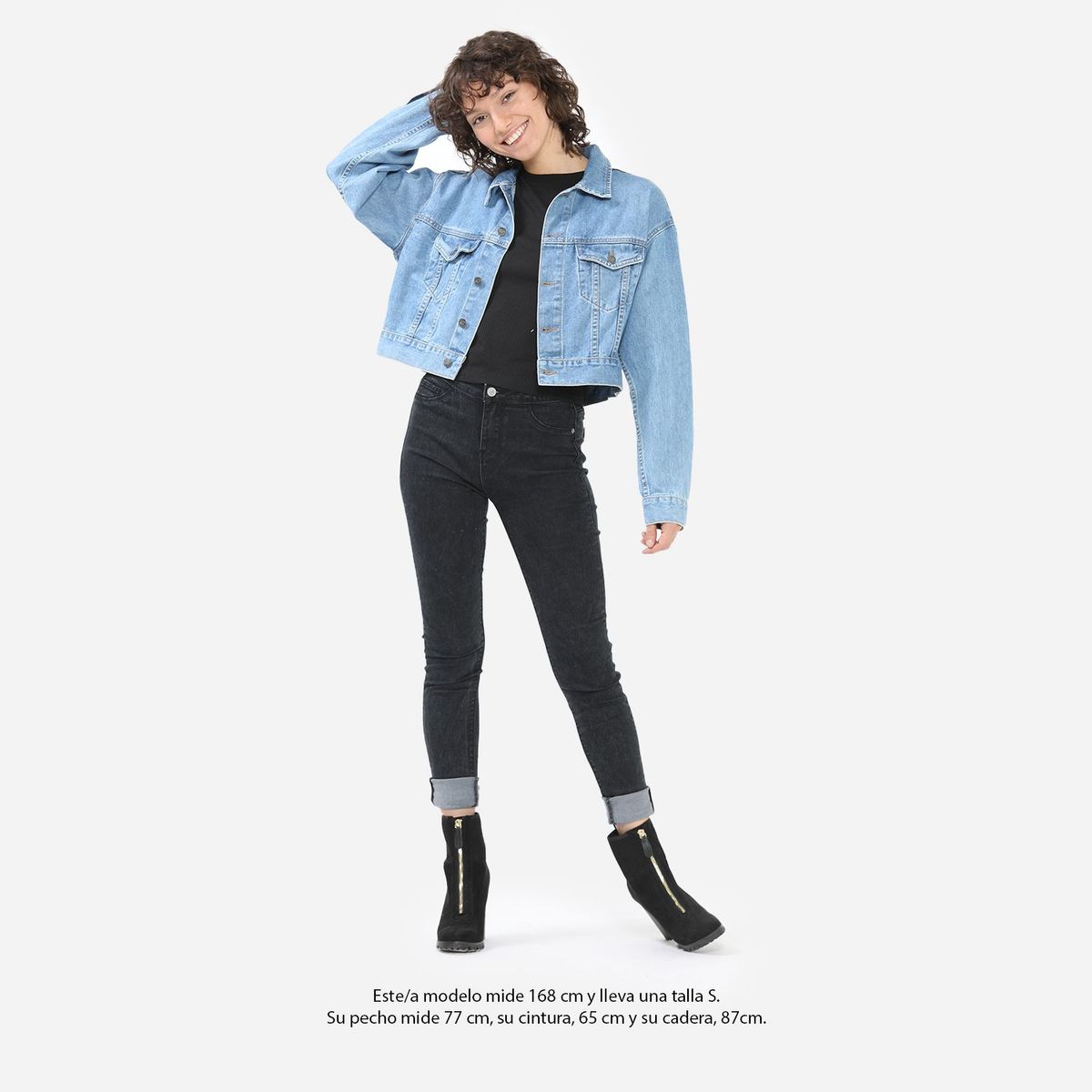 KAYRA POBLET - Casaca Jean Oversize Mujer Kayra Poblet