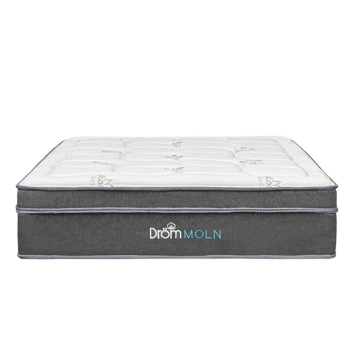 DROM - Colchón Moln 2Plz + 2 Almohadas Viscoelásticas y Protector